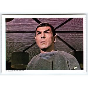 1977 Star Trek Chrome Postcard The Vulcan Mr. Spock Original Paramount